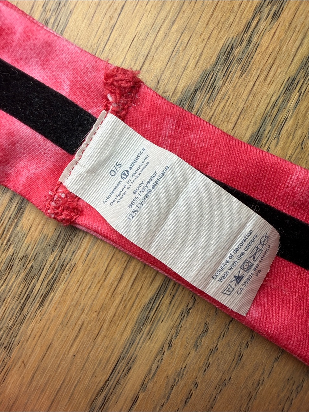 Lululemon Pink Tie-Dye Logo Headband One Size - Picture 6 of 6